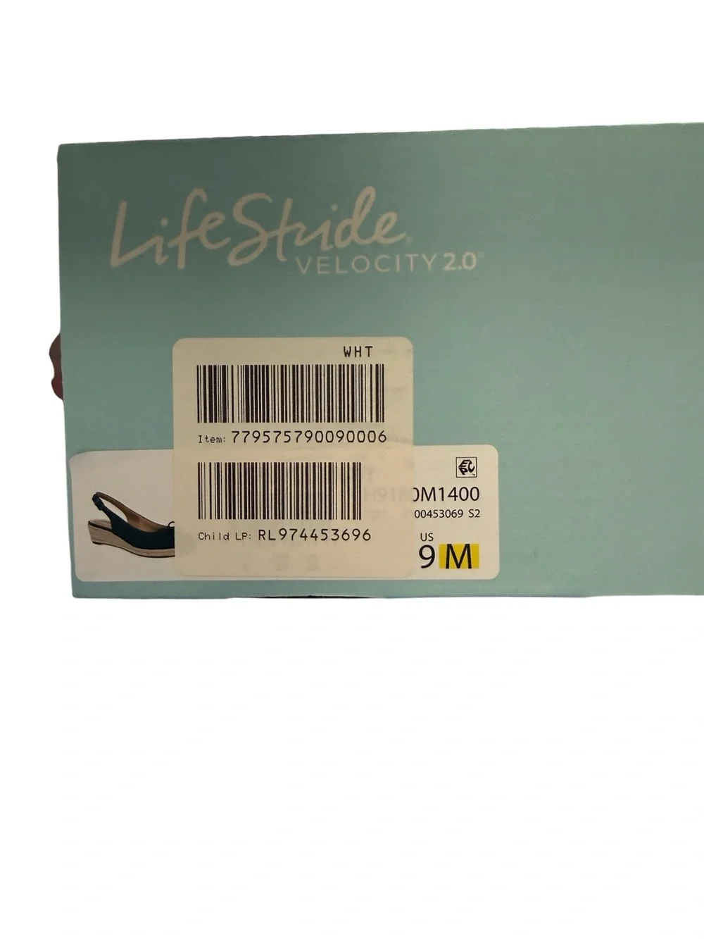 Life Stride NIB Blue Espadrille Slingback Shoes with Bow size 9